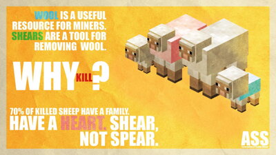 Plagát Minecraft Sheep