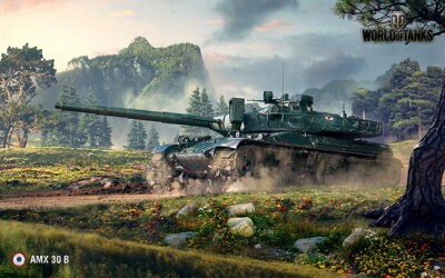 Plagát World of Tanks AMX 30B HQ lesk