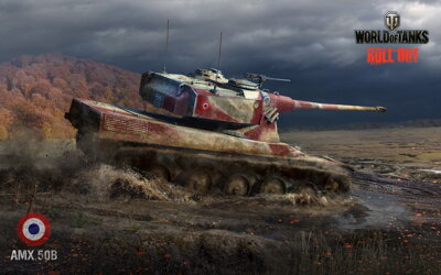 Plagát World of Tanks AMX 50B HQ lesk