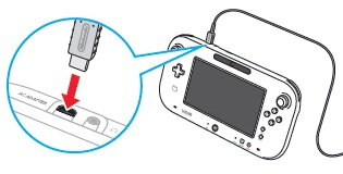WiiU zásuvka napájania Gamepadu