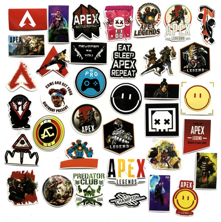 Sada 68ks nálepiek Apex Legends