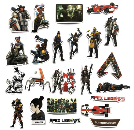 Sada 68ks nálepiek Apex Legends
