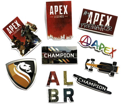 Sada 68ks nálepiek Apex Legends