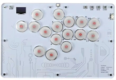 Arkádový ovladač HitBox 16 tlačítek PC/Ps3/Ps4/Switch/Steam
