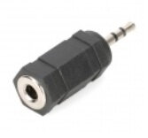 Audio kábel 3,5 mm jack samec na 2x RCA samica + redukcia 2,5 mm