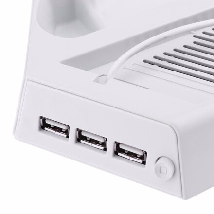 PS4 PRO Stojan s chladičom biely