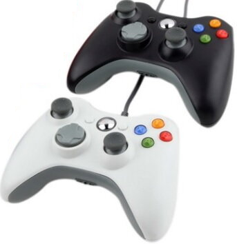 COMBO set 2 káblových ovládačov pre Xbox 360 BW