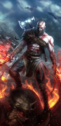 Plagát God of War Kratos HQ lesk