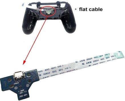 Playstation 4 napájací doska JDS-001 + 14-ti pinový kábel