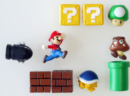 Magnetky na chladničku Mario Bros