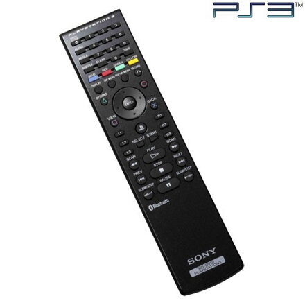 PS3 - Blu-Ray Disc Remote Control Black 