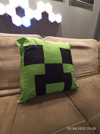 Povlak na vankúš Minecraft Creeper 45x45