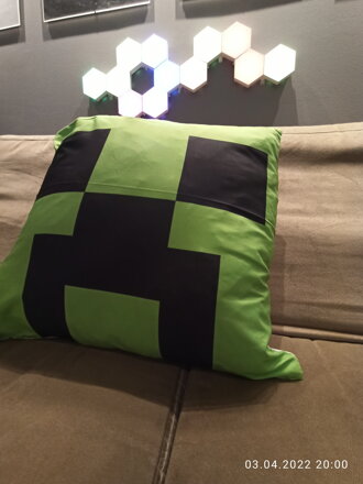 Povlak na vankúš Minecraft Creeper 45x45