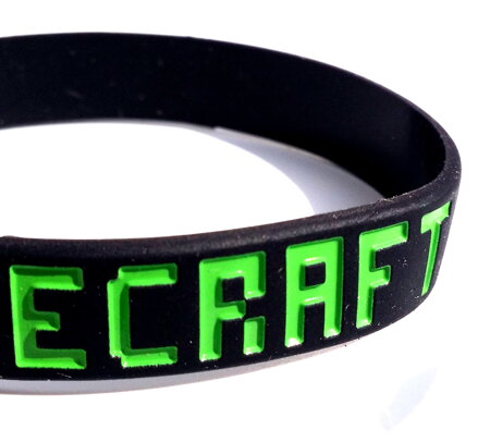 Náramok Minecraft čierny