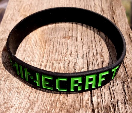 Náramok Minecraft čierny