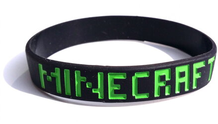 Náramok Minecraft čierny