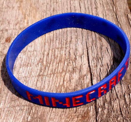 Náramok Minecraft modrý