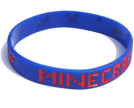 Náramok Minecraft modrý