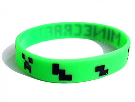 Náramok Minecraft zelený