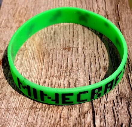 Náramok Minecraft zelený