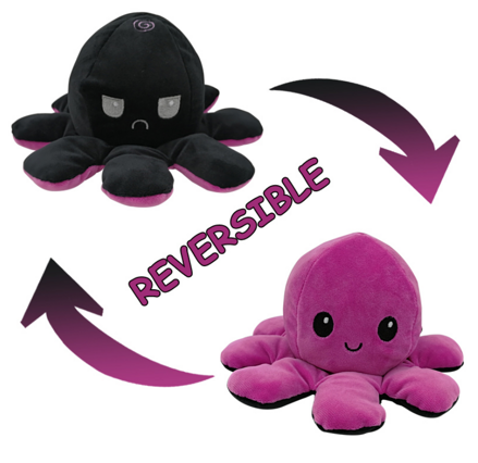 Obojstranná chobotnica - čierno-ružová
