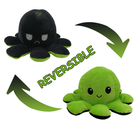 Obojstranná chobotnica - čierno-zelená