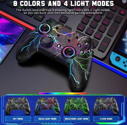 Ovladač Nintendo Switch bezdrátový Blesk