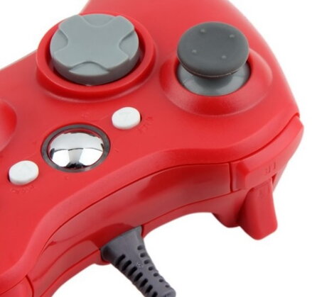  Xbox 360 káblový ovládač červený