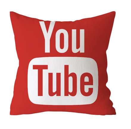 Povlak na vankúš Youtube 45x45cm