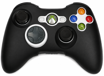 XBOX 360 Silikónový obal ovládače čierny
