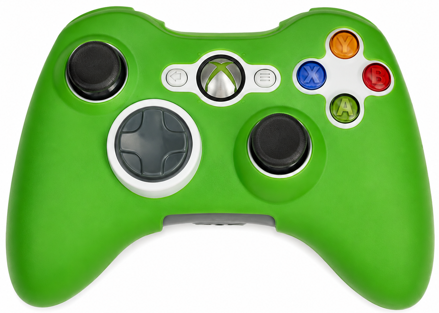 XBOX 360 Silikónový obal ovládače zelený