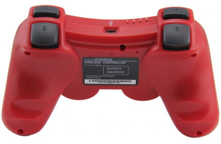 Ovladač PS3 Bluetooth V2 červený