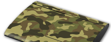 PS3 SuperSlim polep CAMO