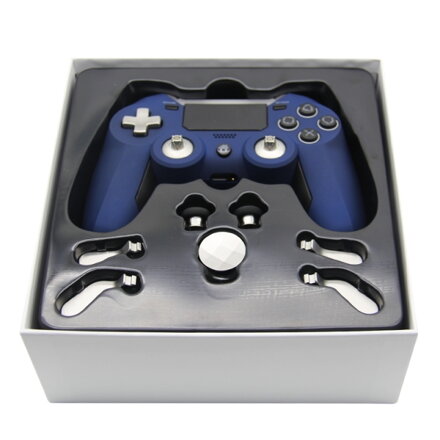 Ovládač Bluetooth PS4 / PC Elite - modrý