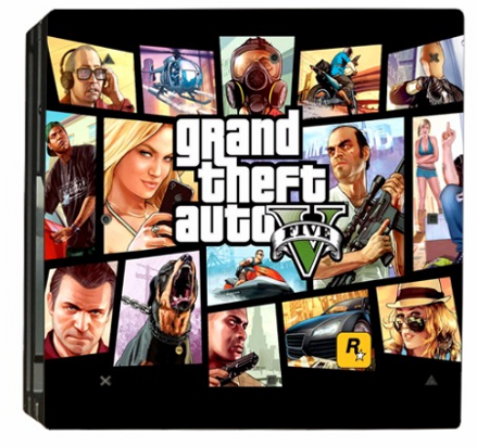 PS4 PRO polep GTA 5 V2 