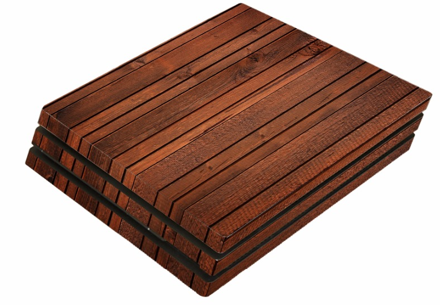 PS4 PRO polep WOOD