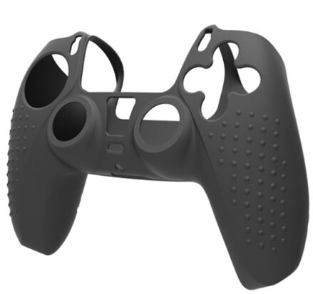 Silikonový obal pro ovladač PS5 černý + kloboučky