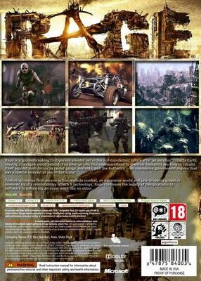 Rage Anarchy Edition XBOX 360
