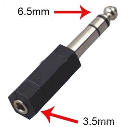 Redukcia z 3,5 mm Jack na 6,5 u200bu200bmm