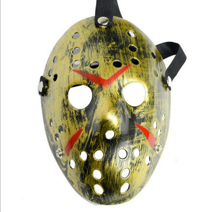 Retro Jason maska - zlatá