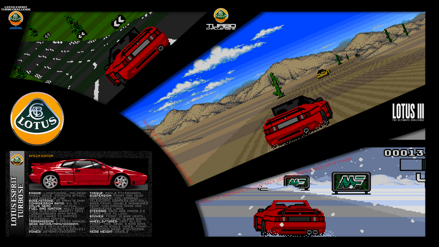 Plagát Retro Lotus HQ lesk