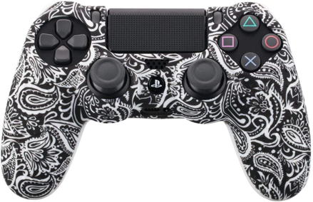 Silikonový obal PS4 čiernobiely