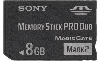 Sony Memory Stick PRO DUO 8GB Mark2 