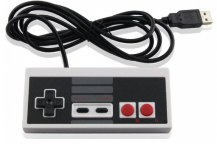 USB NES PC Ovládač - biely