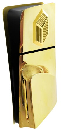 PS5 Slim Disk kryt konzoly ECHT GOLD electroplated