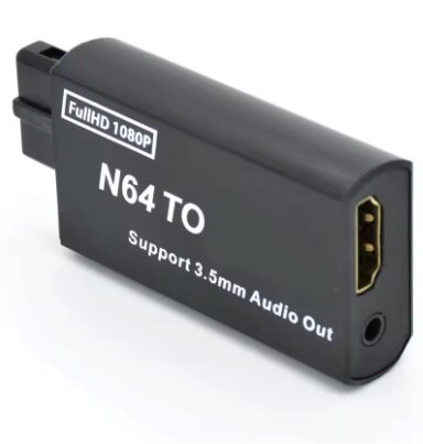 Nintendo N64 Hdmi převodník + 3,5 mm audio ( Up Scaler 1080P)