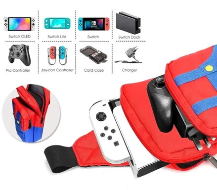 Nintendo Switch batoh cez rameno Mario Icon