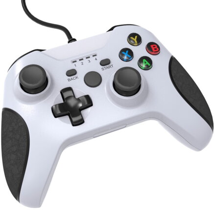 USB káblový ovládač pre PC biely XBOX design
