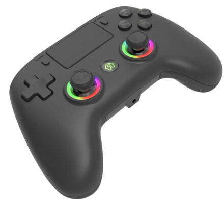 PS4 bezdrátový ovladač černý s RGB podsvícením V2