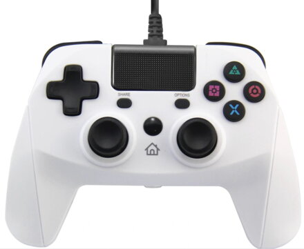PS4 kabelový ovladač bílý PS4 kabelový ovladač bílý